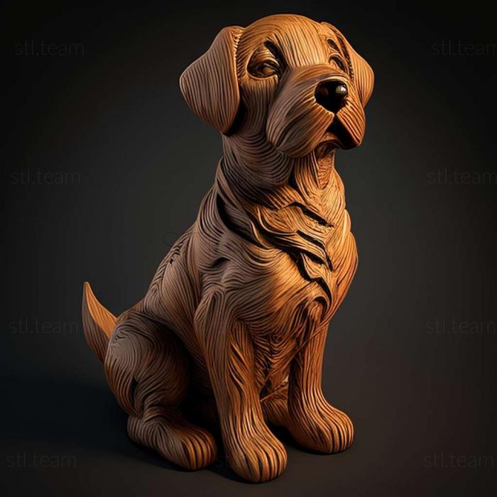3D модель Вилли собака известное животное (STL)